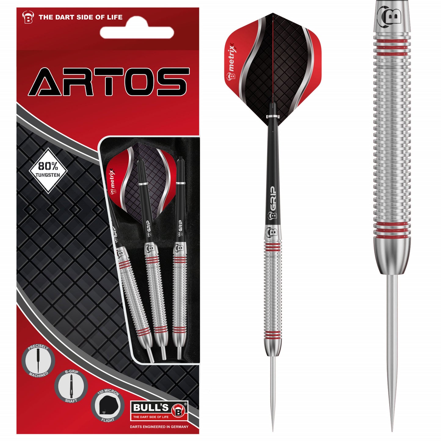BULL'S Artos AR3 rot Steeldart