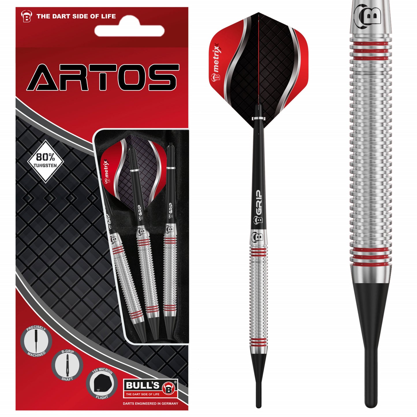 BULL'S Artos AR3 rot Softdart 18g