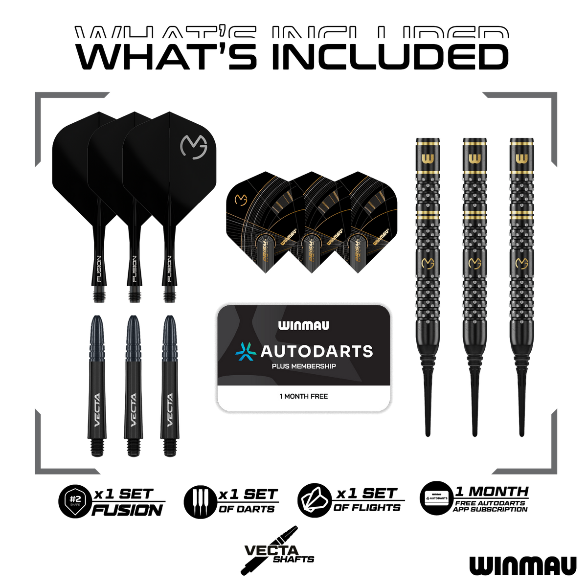 Winmau Michael Van Gerwen W-MAX Softdarts - 18g