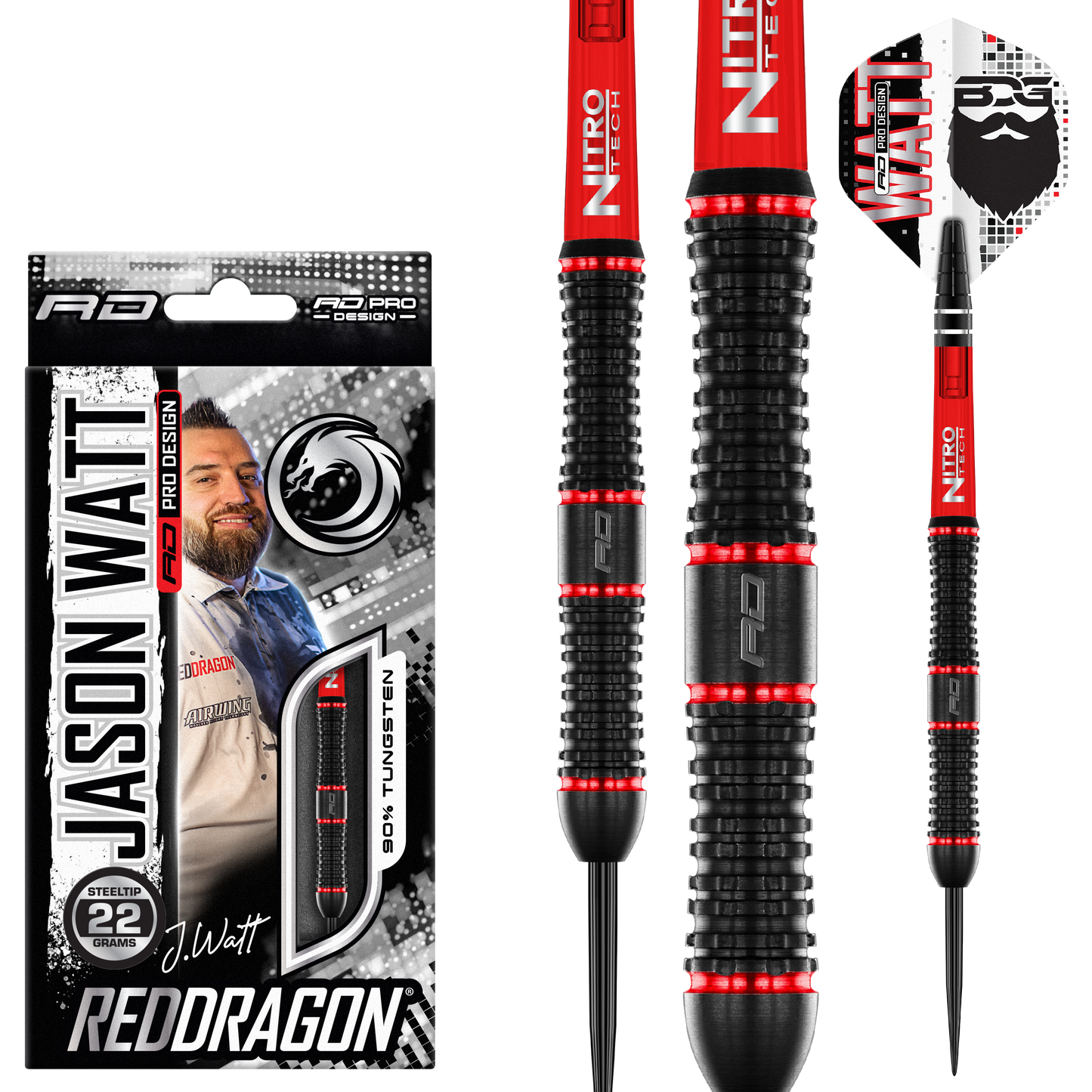 RedDragon Jason Watt 22g Steeldart