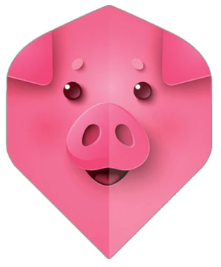 Designa Dart Flights - Motley Collection - No 2 - Schwein