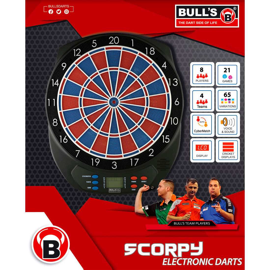 Bulls Scorpy Elektro Dartboard