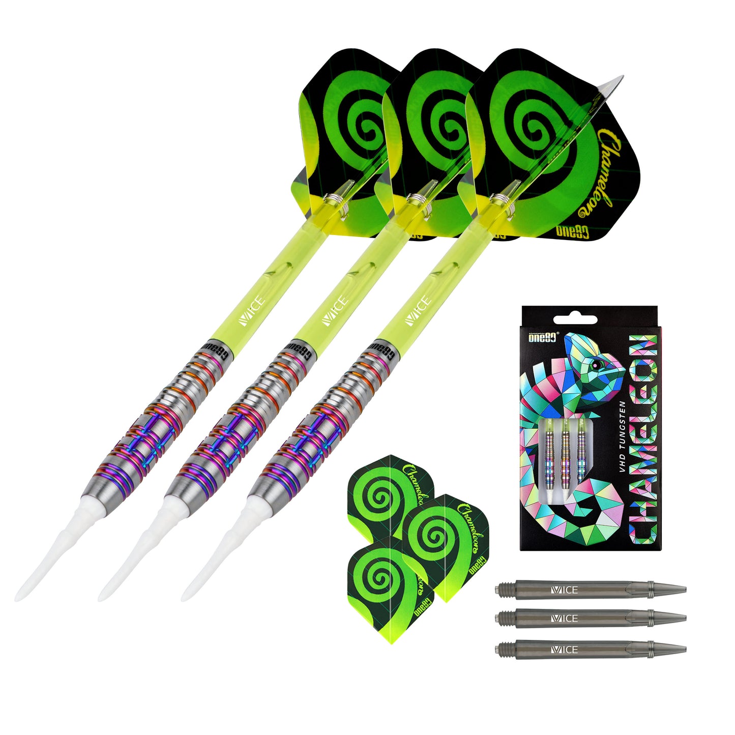One80 Chameleon Emerald Softdart 20g