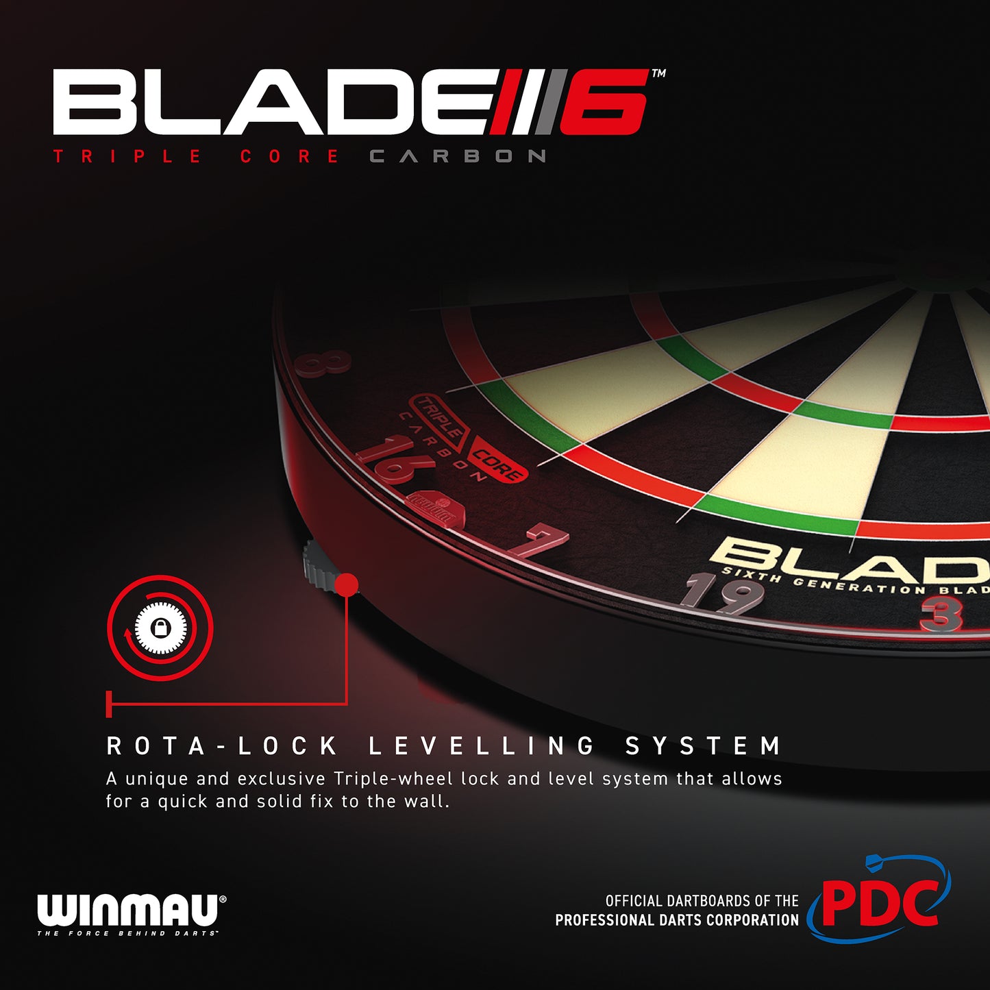 Winmau Blade 6 TripleCore Steeldartboard