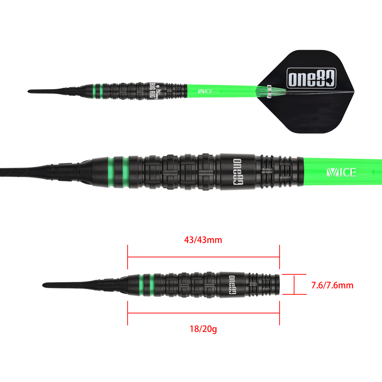 One80 Ben Robb V2 Softdart
