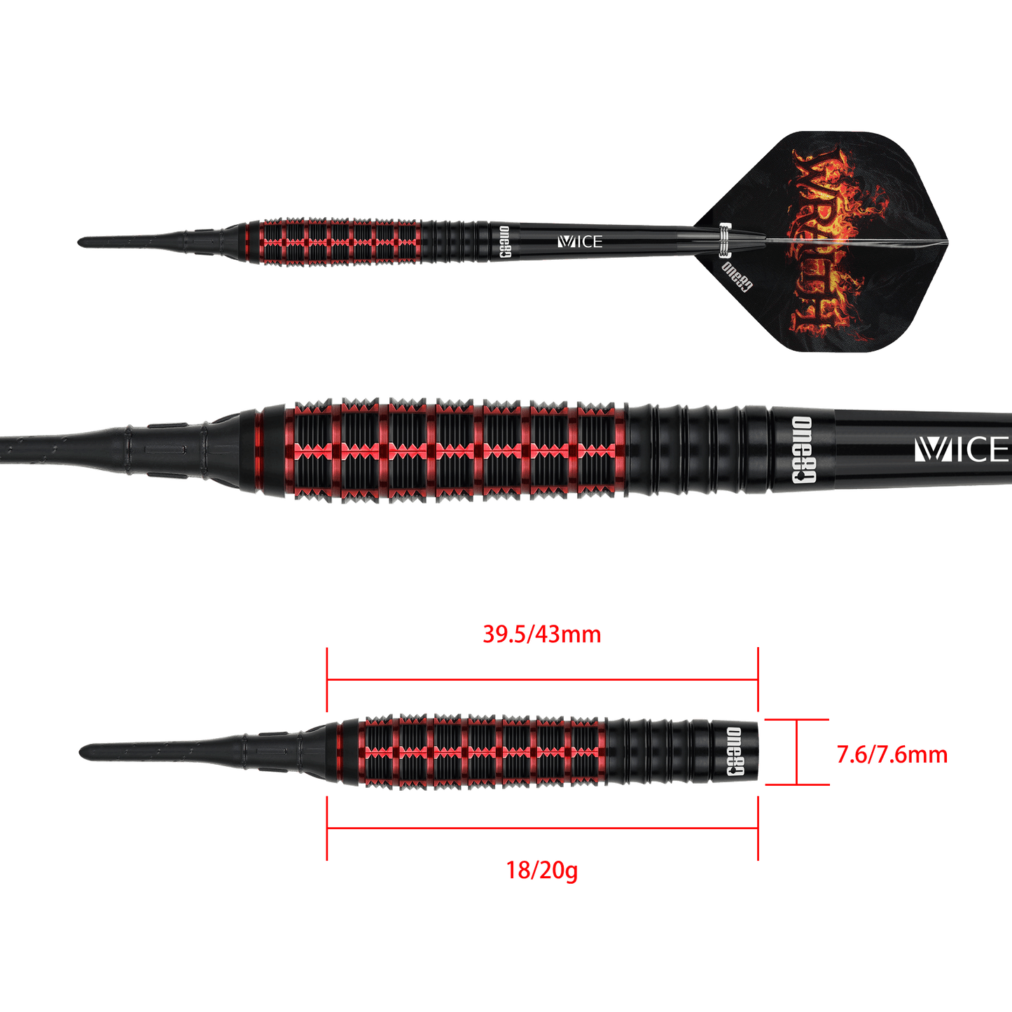 One80 Wraith W1 Softdart