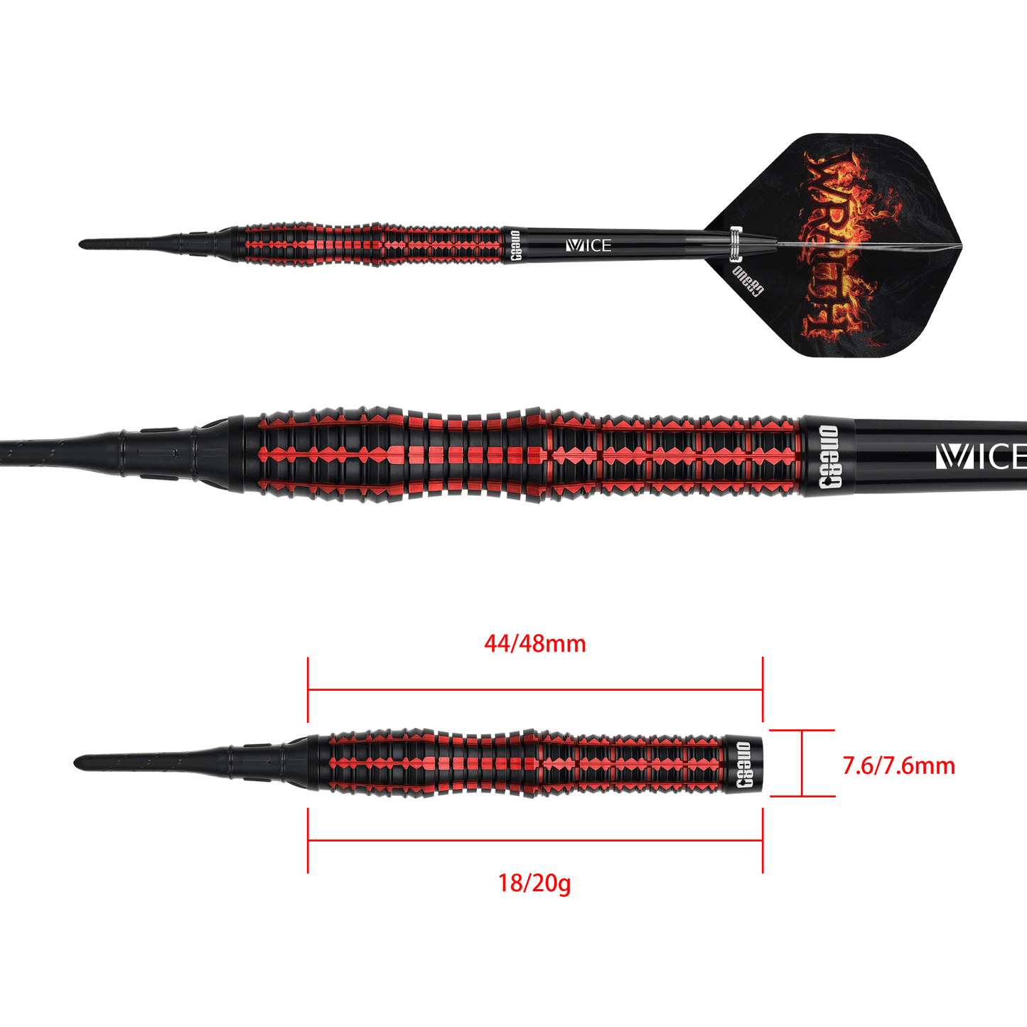 One80 Wraith W2 Softdart