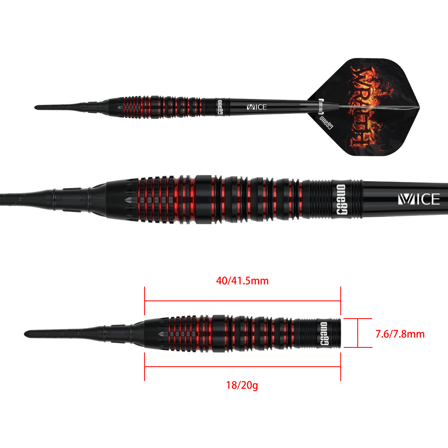One80 Wraith W4 Softdart