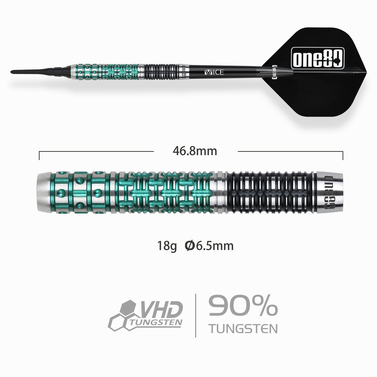 ONE80 Ludo Le Mat Signature Softdart