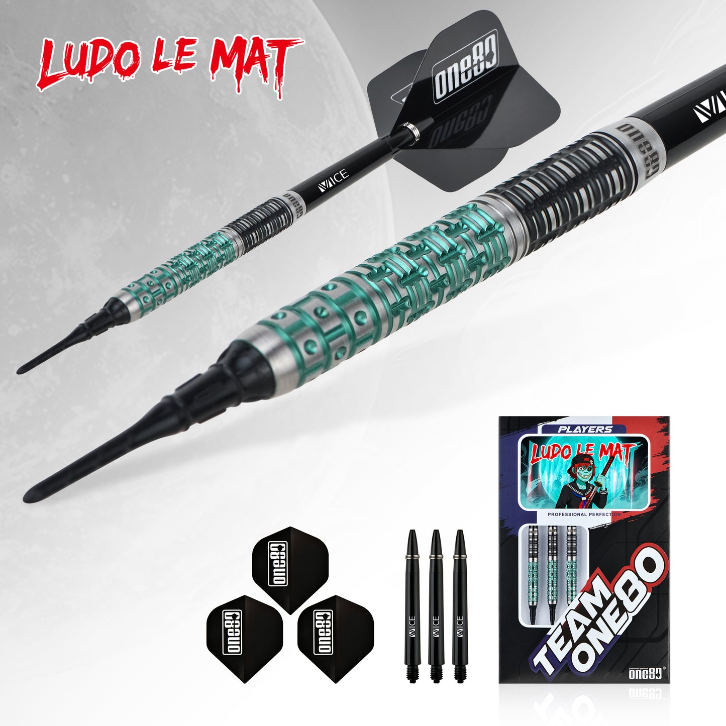 ONE80 Ludo Le Mat Signature Softdart