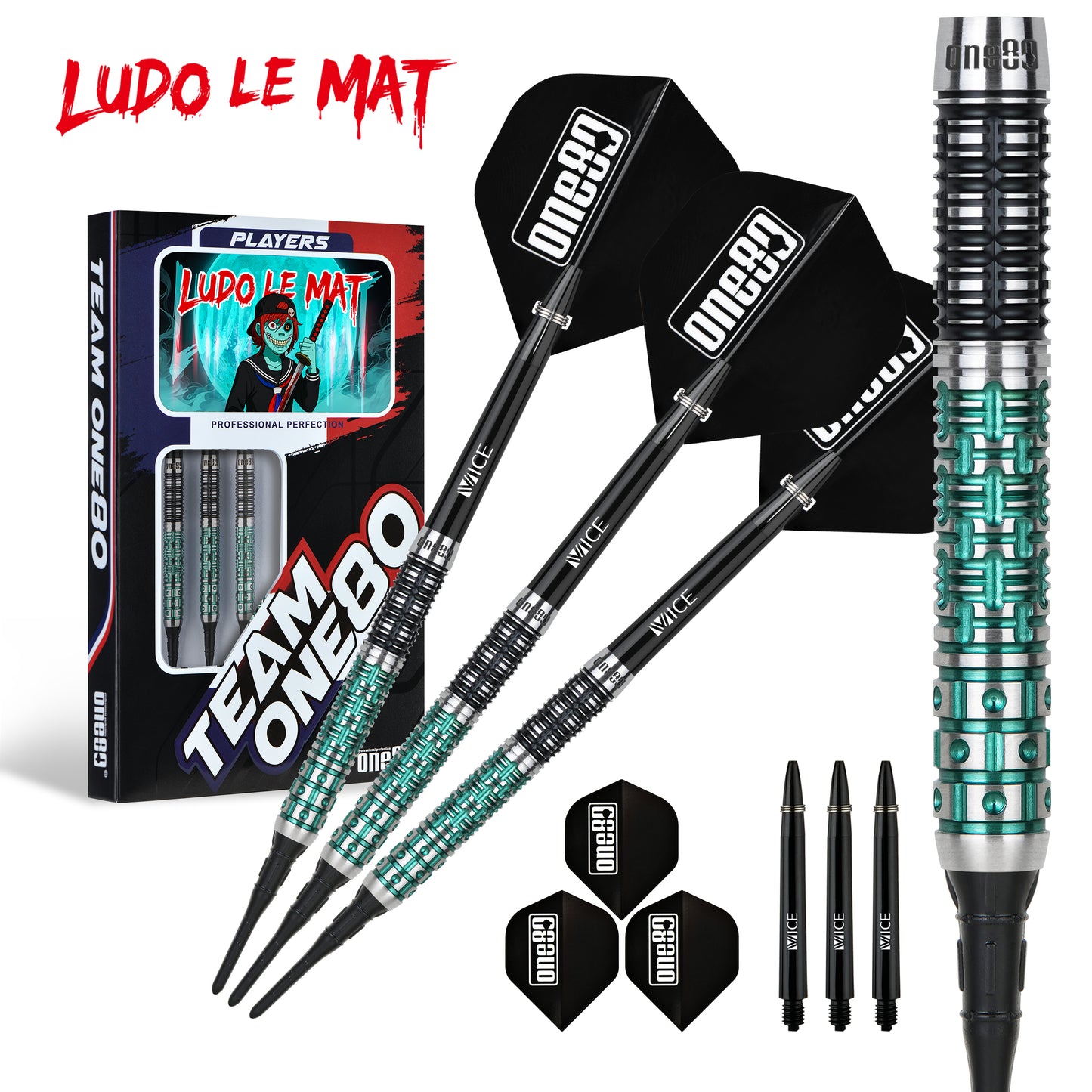 ONE80 Ludo Le Mat Signature Softdart