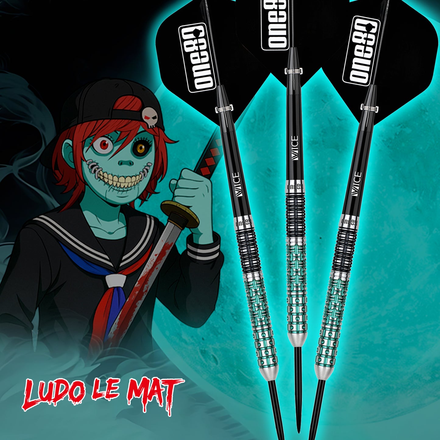 ONE80 Ludo Le Mat Signature Steeldart