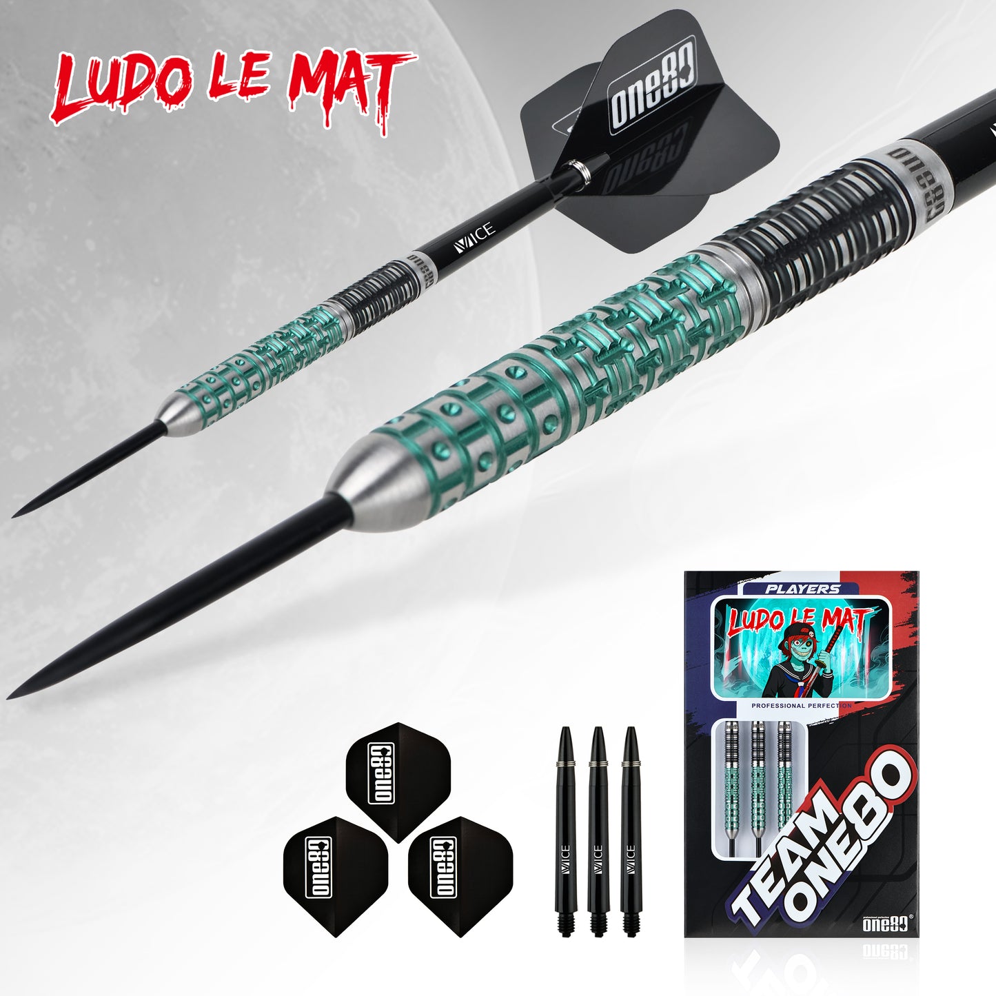 ONE80 Ludo Le Mat Signature Steeldart