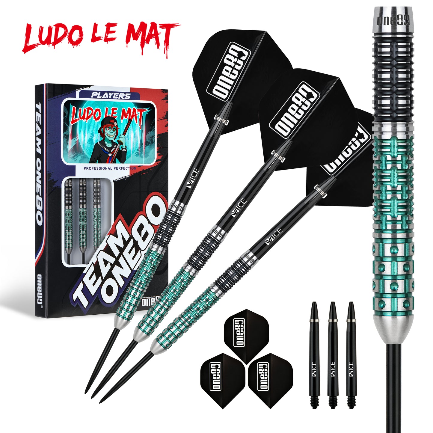 ONE80 Ludo Le Mat Signature Steeldart