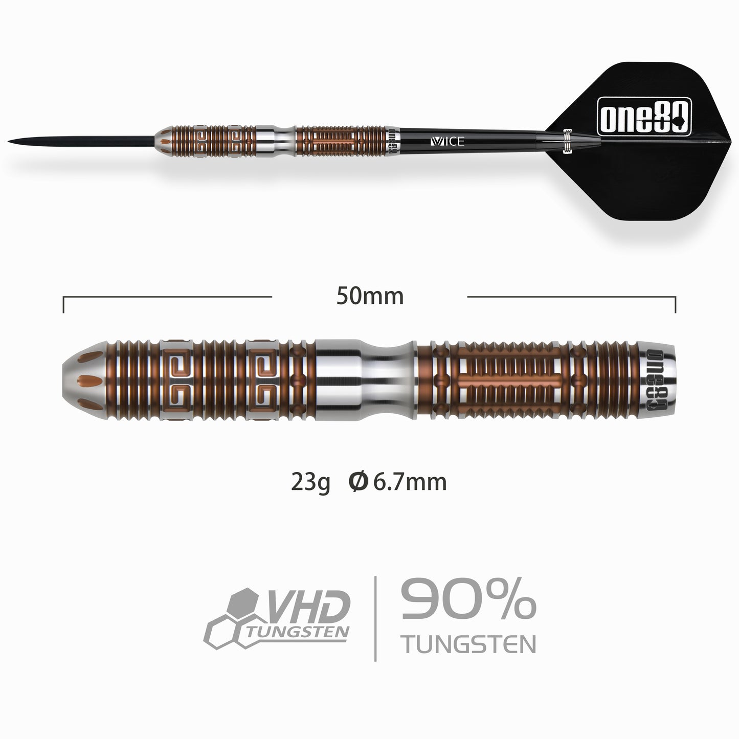 One80 Tom Yang Emperor II 23g Steeldart