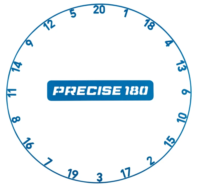 Precise180 Zahlenring - Arctic Blue