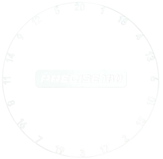 Precise180 Zahlenring - Classic White