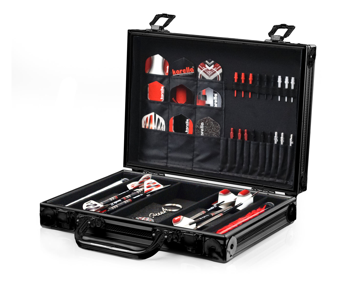 Dartkoffer Alu PAK Luxus, Farbe schwarz