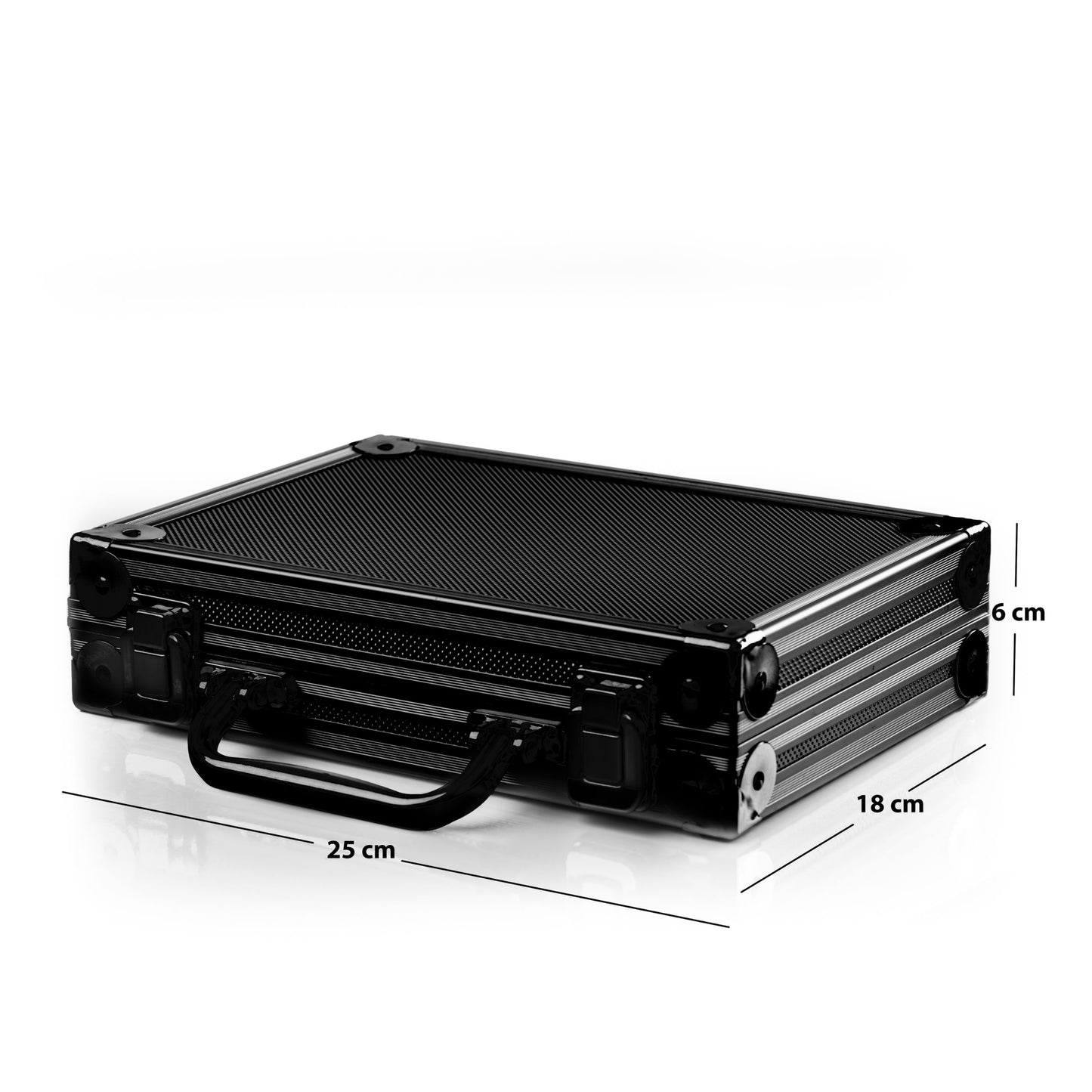 Dartkoffer Alu PAK Luxus, Farbe schwarz