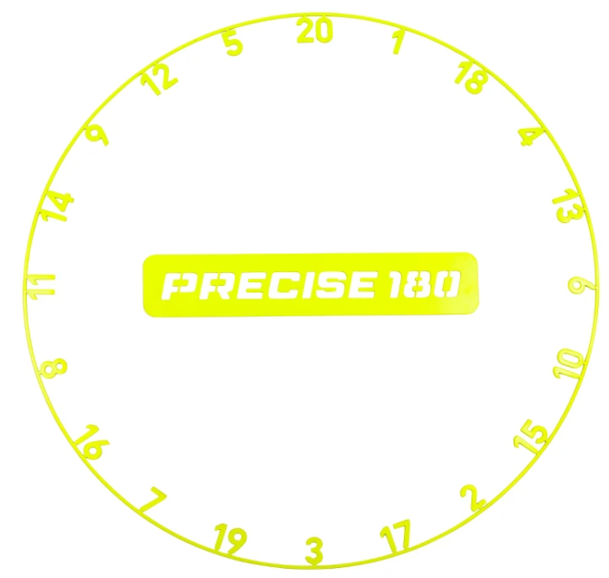 Precise180 Zahlenring - Electric Yellow