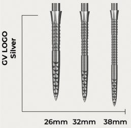 Mission Caliburn EVO Dart Points - GV Logo silber