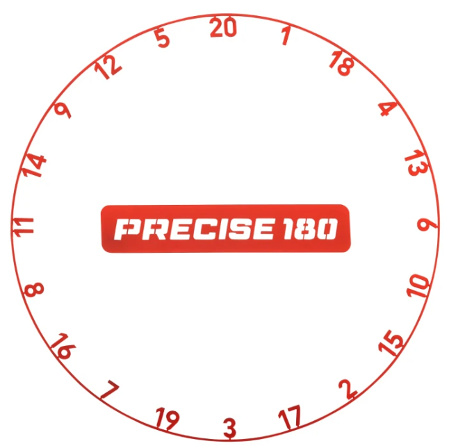 Precise180 Zahlenring - Inferno Red