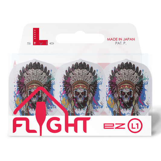 L-Style Signature Flight Champagne EZ L1 Standard Chief Skull Clear White