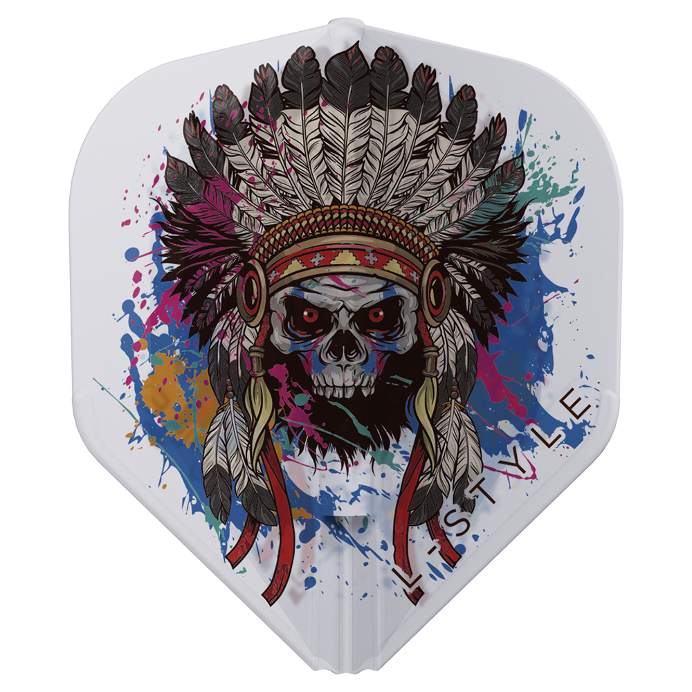 L-Style Signature Flight Champagne EZ L1 Standard Chief Skull Clear White