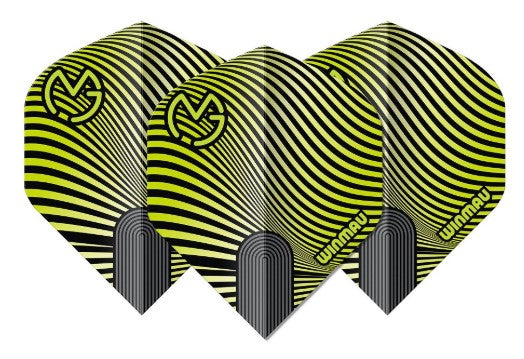 Winmau Michael van Gerwen MvG Prism Delta Black Green Wave Flights