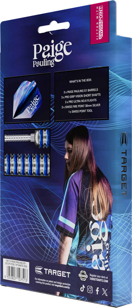 Target Paige Pauling 90% 22g Swiss Point Steeldart