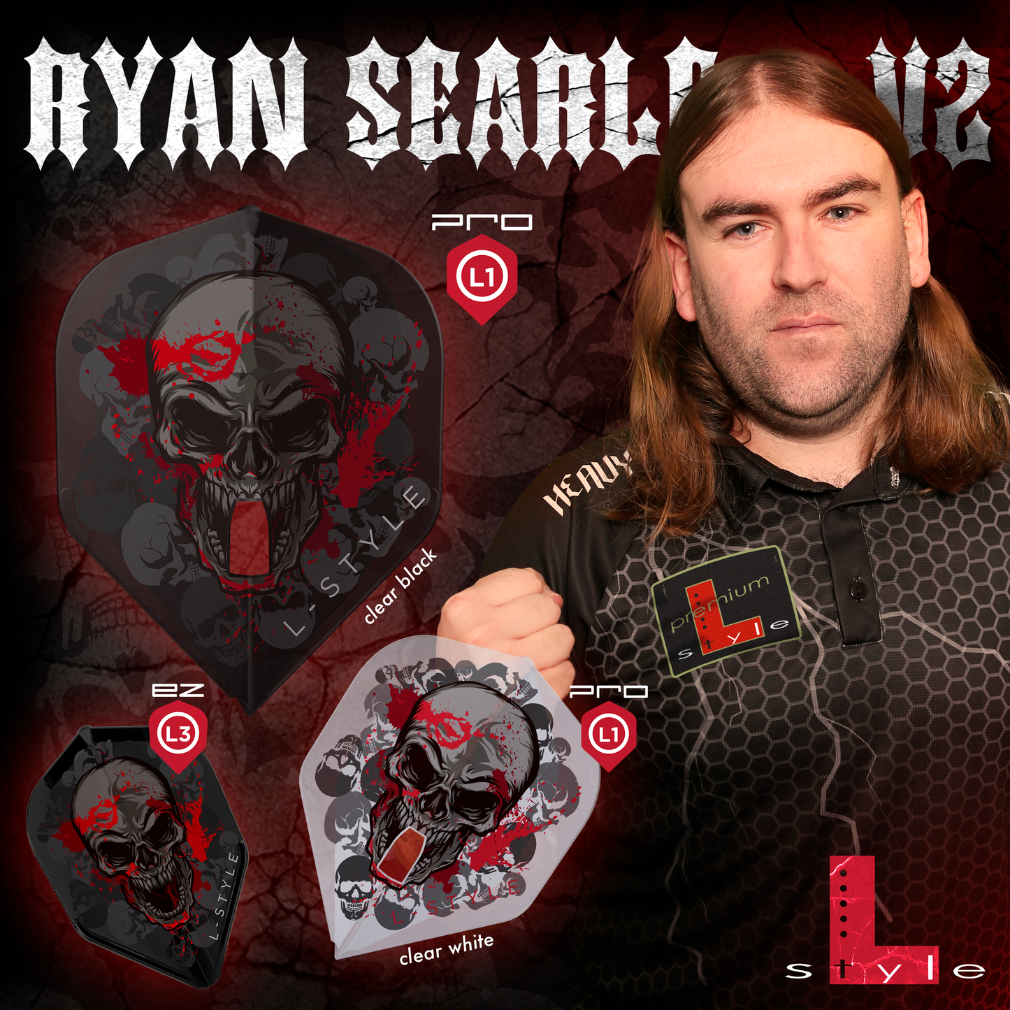 L-Style Flights Signature Ryan Searle - Heavy Metal - V2