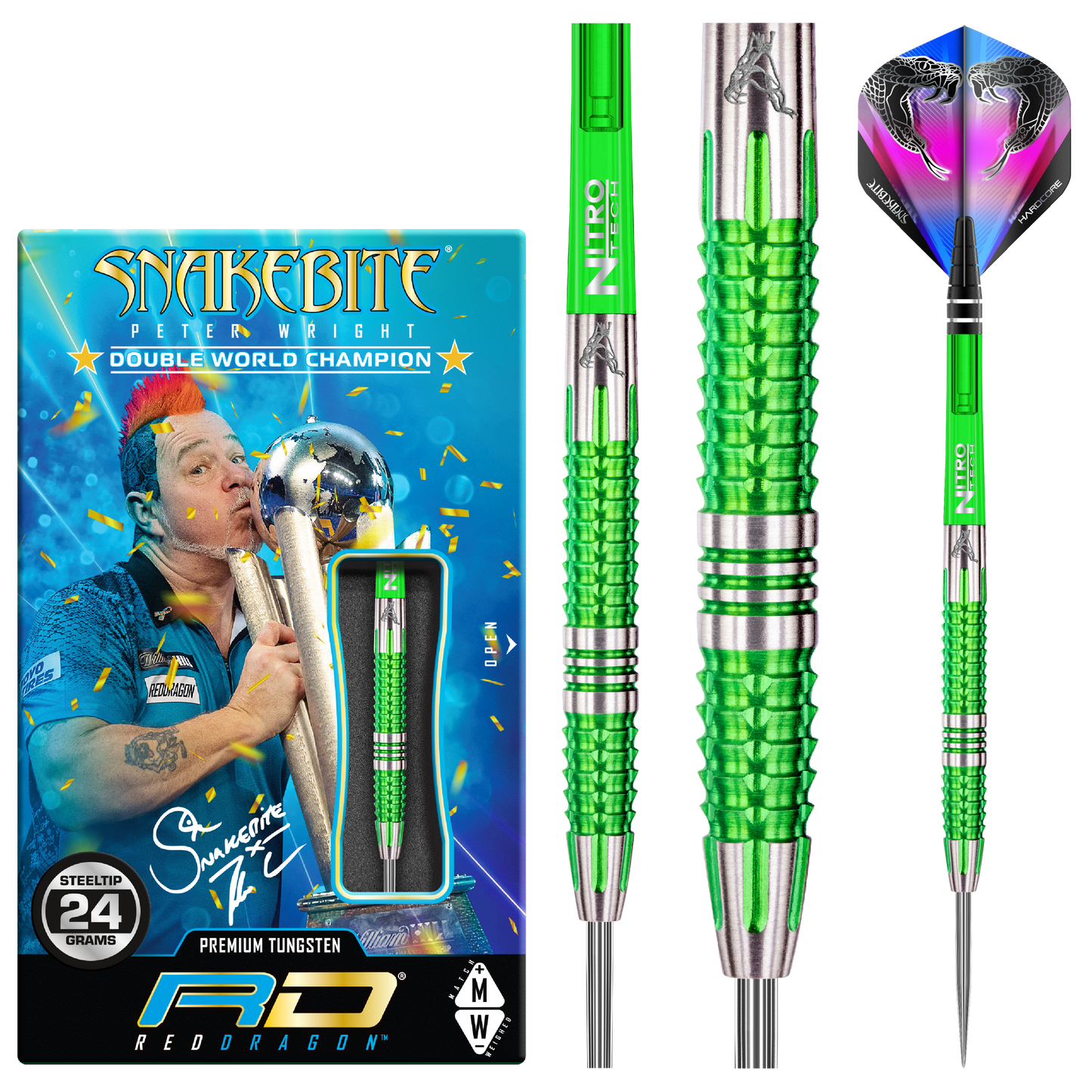 Red Dragon Peter Wright Snakebite Mamba 2 Steeldart