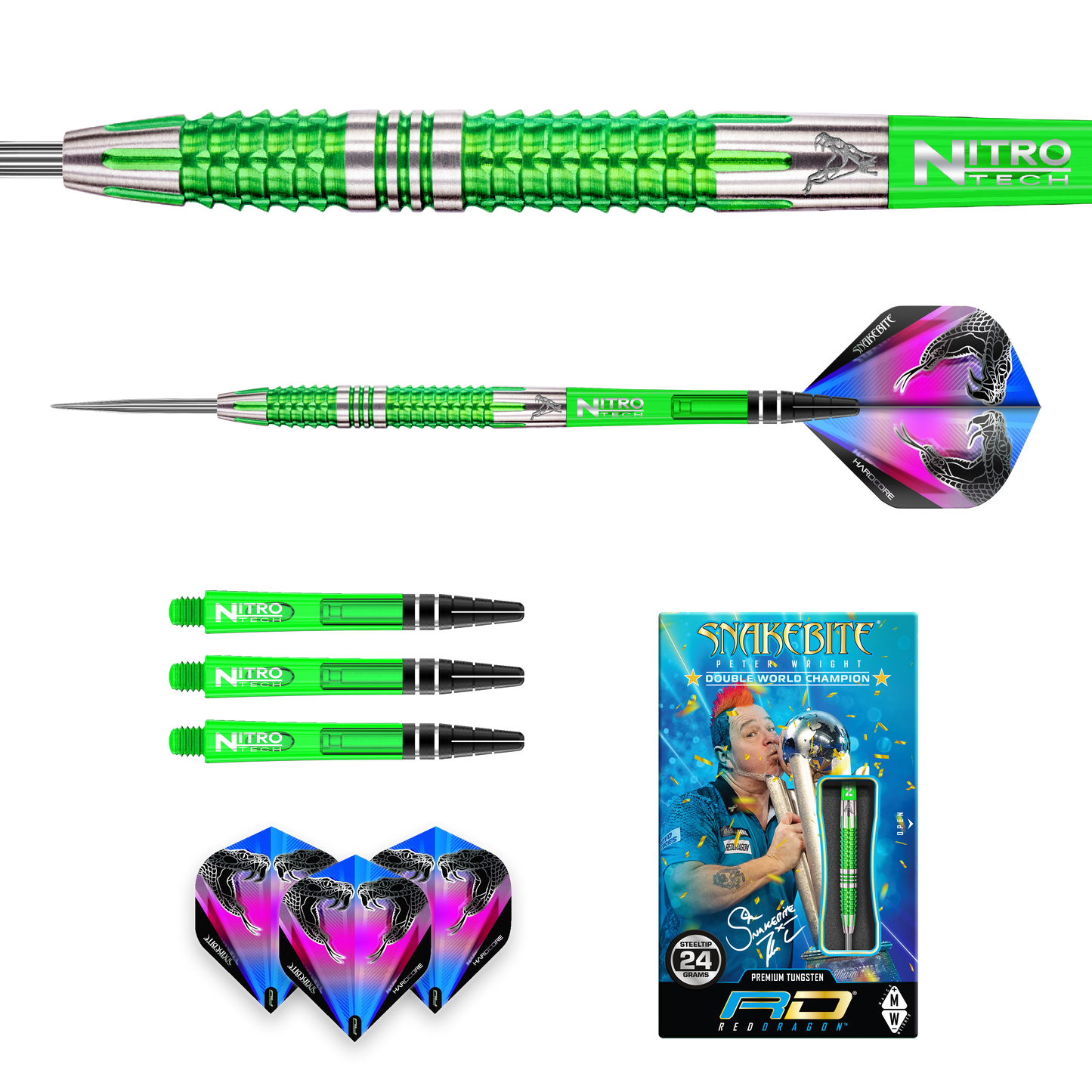 Red Dragon Peter Wright Snakebite Mamba 2 Steeldart
