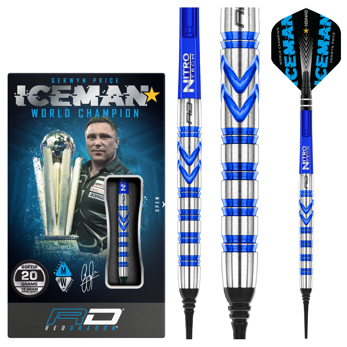 RedDragon Gerwyn Price Blue Originals Softdart 20g