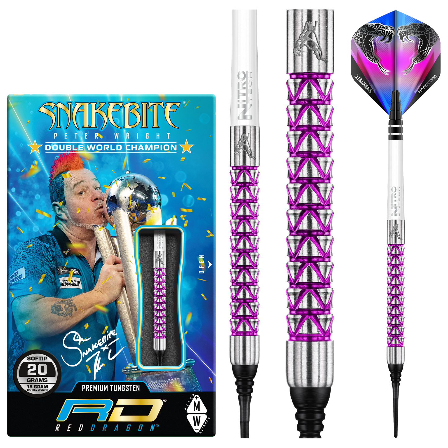 Red Dragon Peter Wright Softdart 20g Vyper