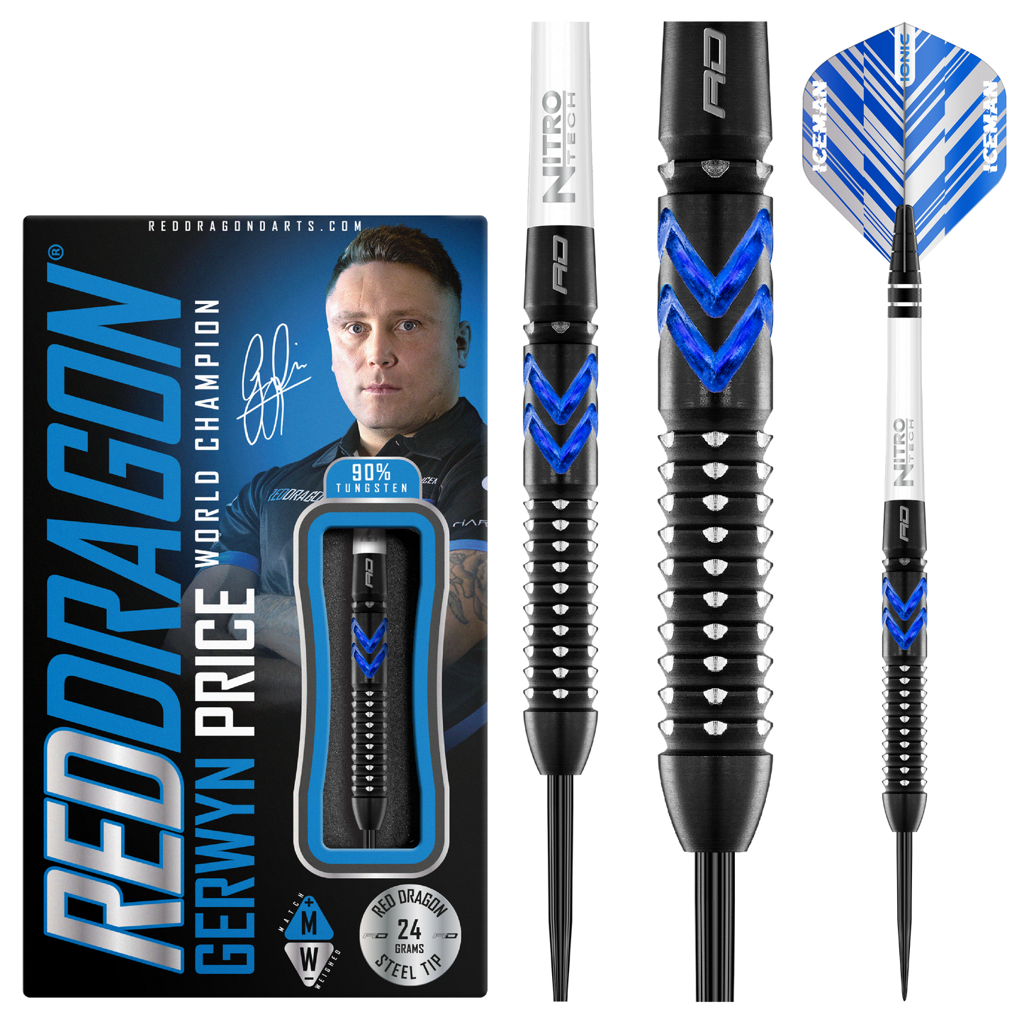 Red Dragon Gerwyn Price Blue Ice SE Steeldart