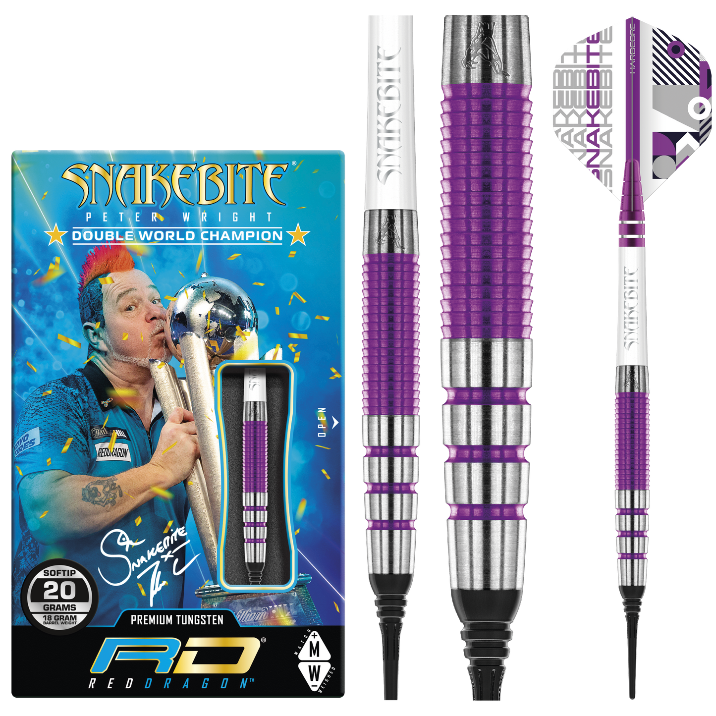Red Dragon Peter Wright PL15 Medusa Softdart 20g