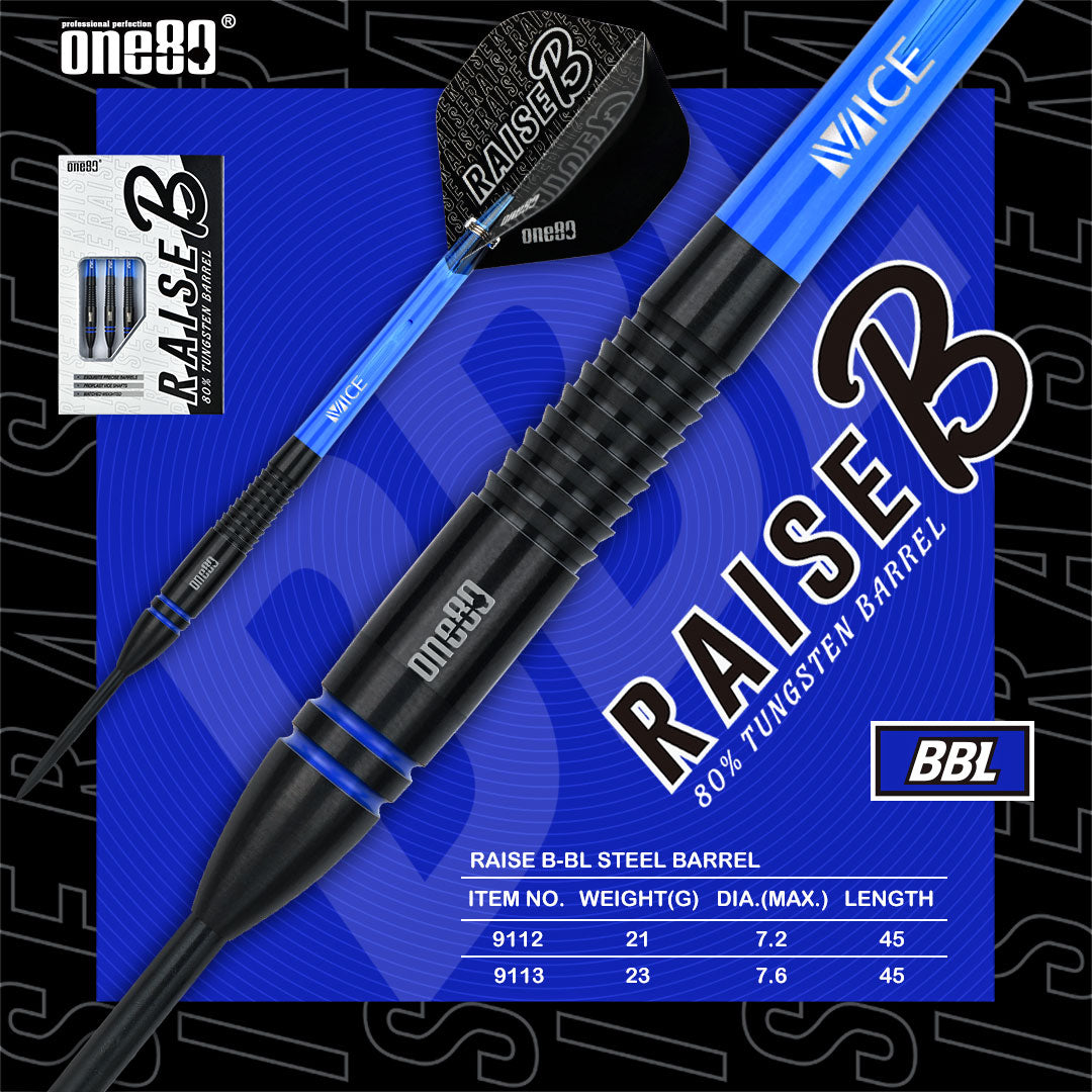 One80 Raise B-BL Steeldart