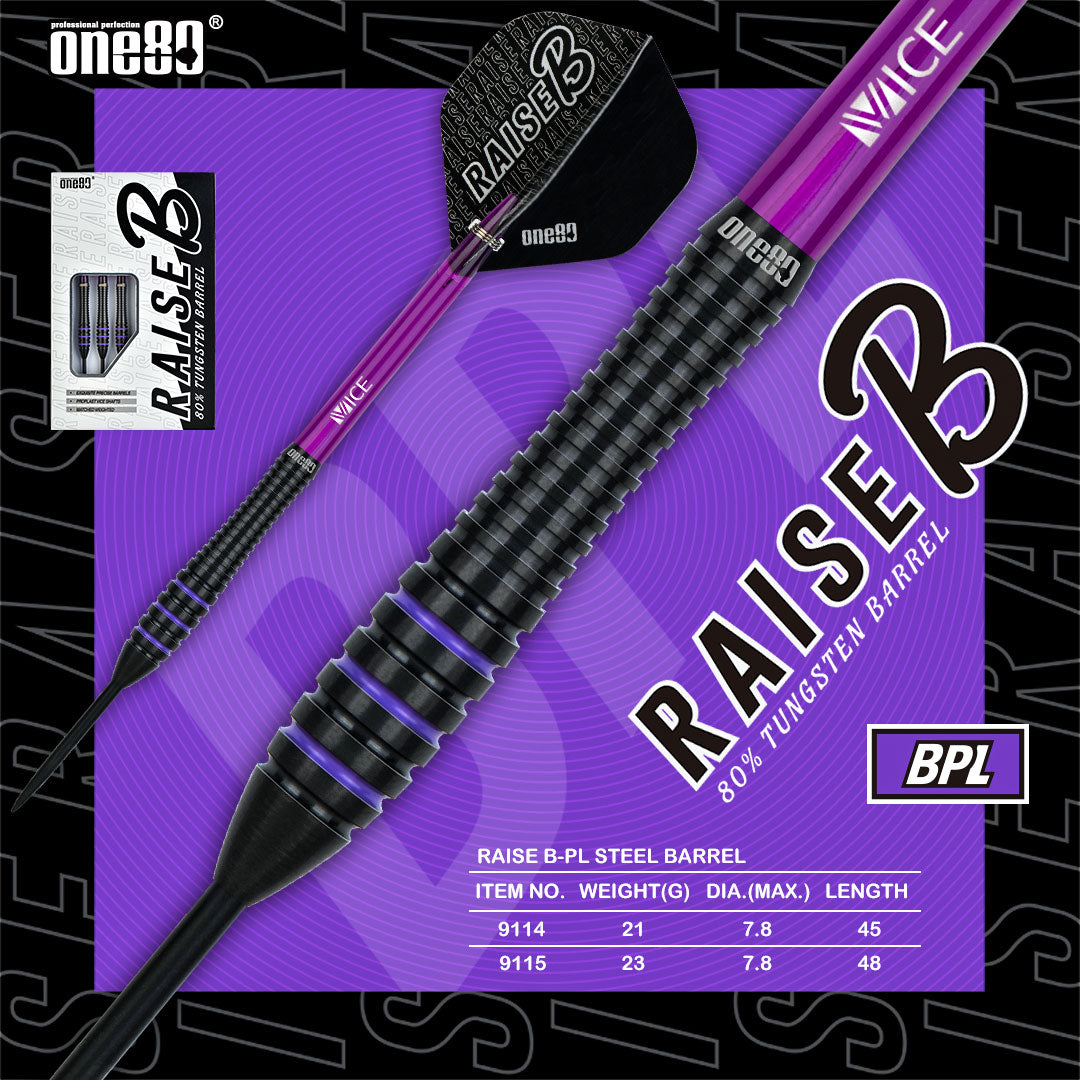 One80 Raise B-PL Steeldart