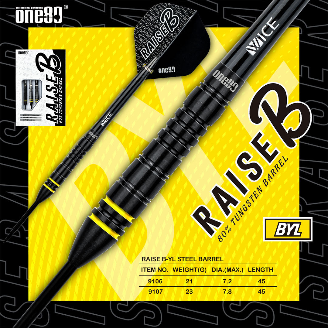 One80 Raise B-YL Steeldart