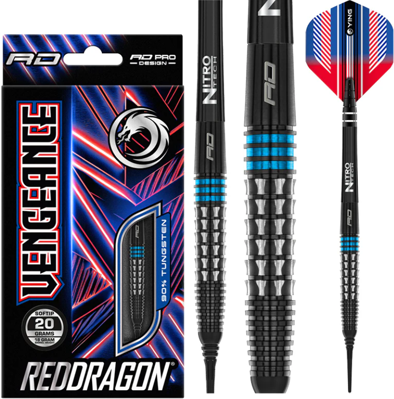 Red Dragon Vengeance blue Softdart 20g