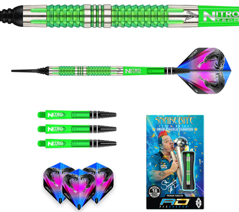 Red Dragon Peter Wright Snakebite Mamba 2 18g Softdart