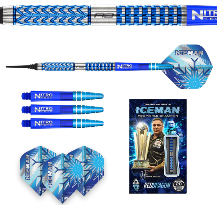 Red Dragon Gerwyn Price Glacier Softdart 18g