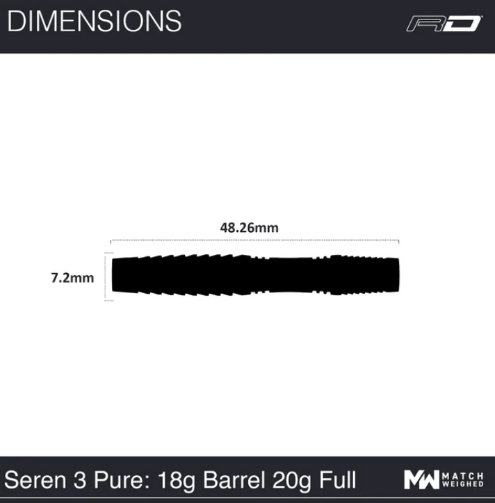 Red Dragon Seren 3 Pure Softdart 18g