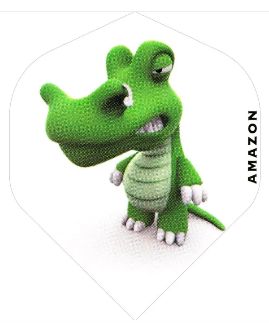 Amazon Dart Flights - 100 Micron No2 - Krokodil