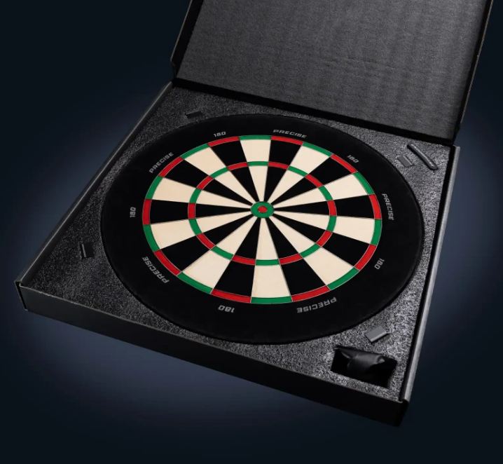 Precise180 Steeldartboard - Endorphine ohne Zahlenring mit Magnethalter