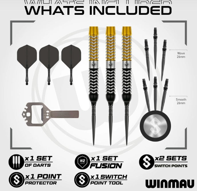 Winmau Exion Parallel Switch Point Steeldarts