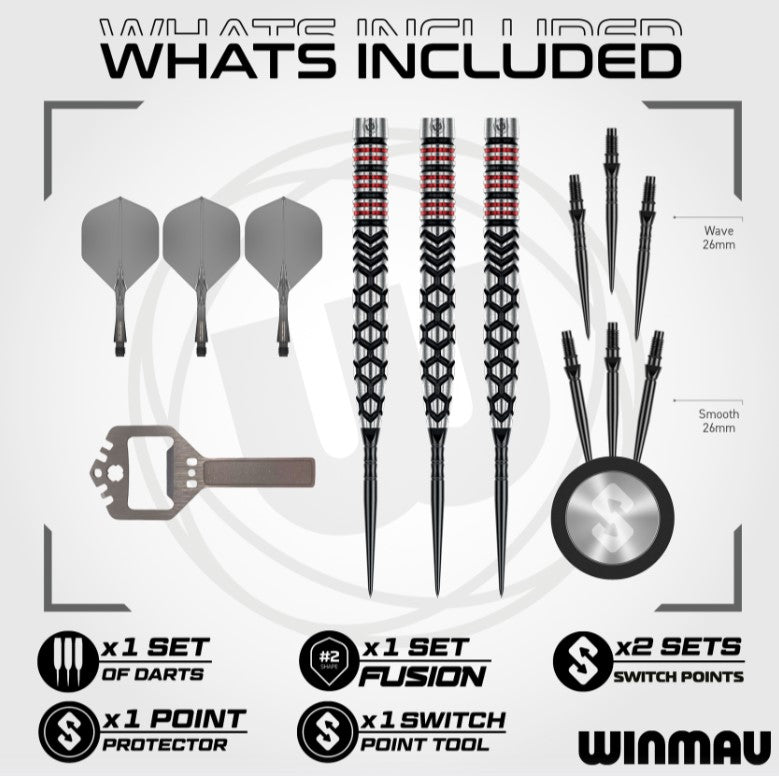 Winmau Fornax Tapered Switch Point Steeldarts