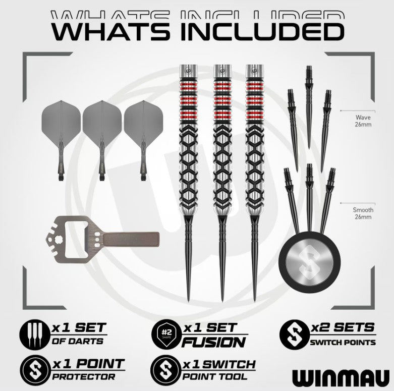Winmau Fornax Parallel Switch Point Steeldarts