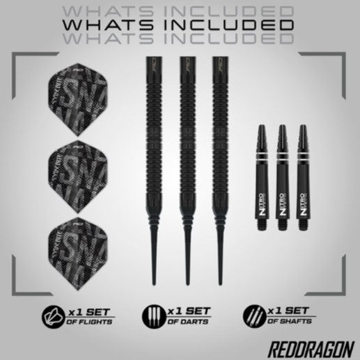 Red Dragon Peter Wright Black Mamba 20g Softdart